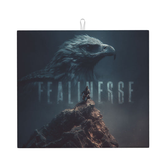 2-Pack Absorbent Kitchen Counter Mats – Bold Eagle & Warrior Poster Art – Quick Drying, Anti-Slip, Machine Washable – 18 x 16 Inches